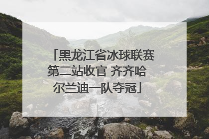 黑龙江省冰球联赛第二站收官 齐齐哈尔兰迪一队夺冠