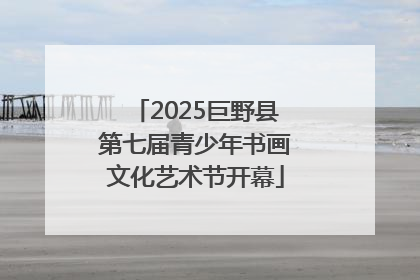2025巨野县第七届青少年书画文化艺术节开幕