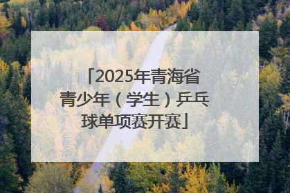 2025年青海省青少年（学生）乒乓球单项赛开赛
