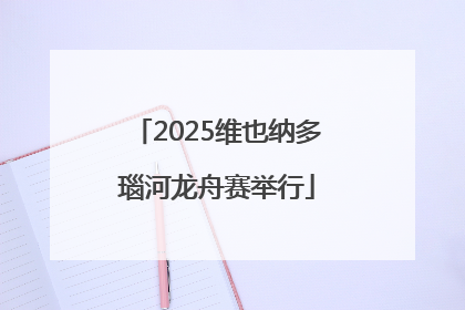 2025维也纳多瑙河龙舟赛举行