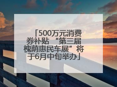 500万元消费券补贴 “第三届槐荫惠民车展”将于6月中旬举办