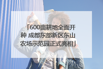 600亩耕地全面开种 成都东部新区东山农场示范园正式亮相